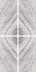 Cerdomus Supreme Book Match Silver Levigato 77538 Серый Полированный Декор 60x120 см