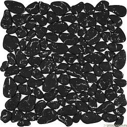 Керамическая плитка Imagine Mosaic AGPBL-Black Черная Глянцевая Мозаика из стекла28,5х28,5 см
