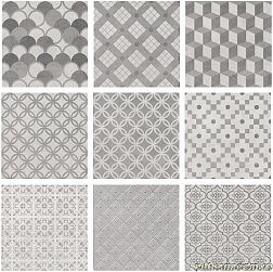 Керама Марацци Карнаби-стрит SG1576N Орнамент серый Керамогранит 20х20 см
