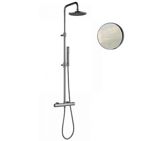 Душевая система с термостатом Webert Elio EL980507345METAL, никель