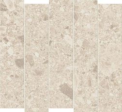 Керамическая плитка Atlas Concorde Boost Mineral Mix Ivory Mosaico Slide Бежюевая Матовая Мозаика 29x32 см