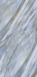 Керамическая плитка Flavour Granito Multi Sky Statuario Glossy Синий Полированный Керамогранит 60x120 см