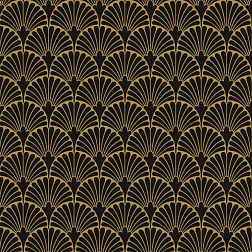 Aparici Art-Deco Black Manhattan Natural Плитка настенная 29,75x29,75 см