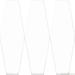 Керамическая плитка Oset Versalles Hex White Белый Матовый Керамогранит 20x24 см