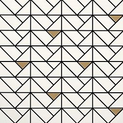Керамическая плитка Marazzi Eclettica White Bronze M3JA Мозаика 40x40 см