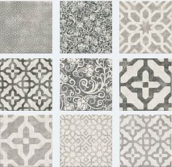 Керамическая плитка Jasba Pattern Grey Керамогранит 20x20 см