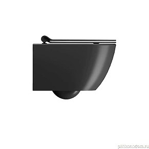 GSI PURA унитаз подвесной PURA безободковый с водоворотной системой смыва Swirlflush фаянсовый черный матовый (881626)