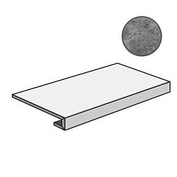 Керамическая плитка Cerdomus Supreme Gradino C.Retta Charcoal Grip 77540 Ступень 33x120 см