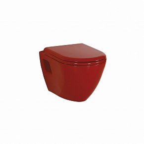 Creavit Terra TP325-00KI00E-0000 Унитаз подвесной с биде, красный
