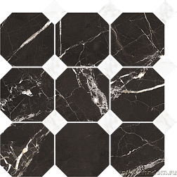 Керамическая плитка Cerrad Nowa Gala Magic Black CNGMAG02 Мозаика 33x33 см
