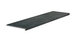 Exagres Cosmos Peld. Recto Steel C-1 Черная Матовая Ступень фронтальная 33x120 см