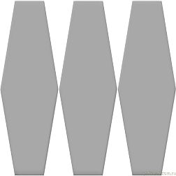 Керамическая плитка Oset Versalles Hex Grey Серый Матовый Керамогранит 20x24 см