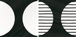 Керамическая плитка Equipe Caprice Deco 22126 Moonline B&W Керамогранит 20x20 см