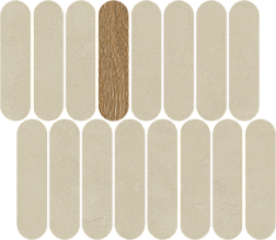 Керамическая плитка Vives New York Mosaico Rockaway Natural R10 Бежевая Матовая Мозаика 27x31 см