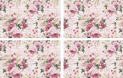 Керамическая плитка N-ceramica Line Цветы Softness Панно 50х80 см