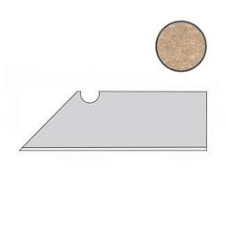 Керамическая плитка Atlas Concorde Aix Beige Battiscopa Sag.Dx. (A0SK) Неглазурованный керамогранит 30х7,2 см