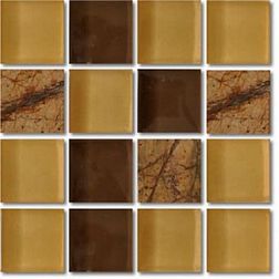 Керамическая плитка ArtMoment Aquarius-Mix-1 Мозаика 30x30 (2,3х2,3) см