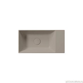 GSI KUBE Раковина X 50x25 без перелива серый беж матовый (9486005)