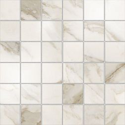 Керамическая плитка Azteca Ceramica Calacatta Gold Lux Бежевая Полированная Мозаика 29,8х29,8 см