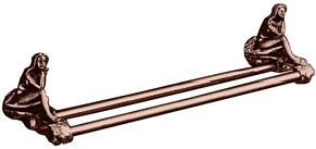 Двойной полотенцедержатель Art&Max Juno AM-0718-C, медь