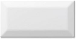 Tau Ceramica Biselado Classic White M Настенная плитка 7,5х15 см