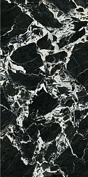 Керамическая плитка Zodiac Ceramica Napoleon Black Polished Черный Полированный Керамогранит 160x320 см