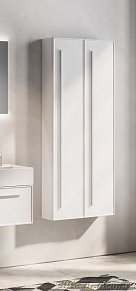 IBC Victoria, вертик. колонна 30 см правая (1 дверь, 2 стекл. полки), белый матовый