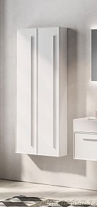 IBC Victoria, вертик. колонна 30 см левая (1 дверь, 2 стекл. полки), белый матовый