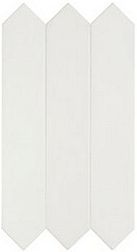 Керамическая плитка DNA tiles Candy Crayon White Настенная плитка 4,3х24,3 см