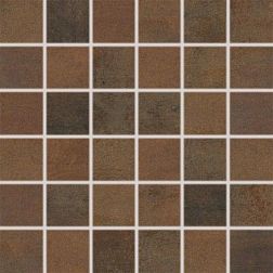 Керамическая плитка Rako Rush WDM06520 Dark Brown Мозаика 5x5 30х30 см