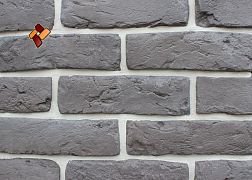 Next Stone Искусственный камень Кирпичная кладка Старая Казань кирпич арт. 021 Серый Матовый 7,5x26 см