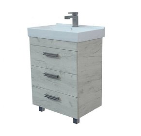 Mirsant Мальта 60 тумба напольная дуб белый