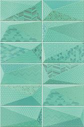 Mainzu Diamond Emerald Fancy Настенная плитка 10х20 (7 видов рисунка) см