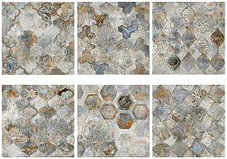 Absolut Keramika Santorini Микс Матовый Керамогранит 60,8x60,8 см