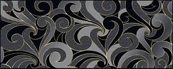 Керамическая плитка CeDam Lustri Dec Ricciolo Nero Декор 20х50 см