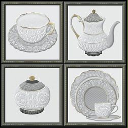 Керамическая плитка Heralgi Garden Dec Tea Cold Декор 15х15 см