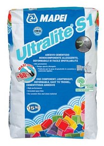 Mapei Ultralite S1 белый Клей плиточный 15 кг135