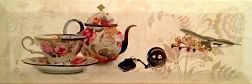 Керамическая плитка Monopole Mistral Bonjour Crema Tea Декор 10х30 см