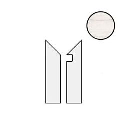 Керамическая плитка Cerdomus Skorpion Battiscala Dx Ivory Nat 80230 Бордюр 4,8x60 см