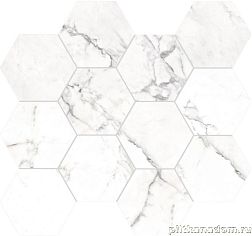 RHS Ceramiche (Rondine group) Canova J88574 Esa Statuario Lapp Мозаика 35х37 см