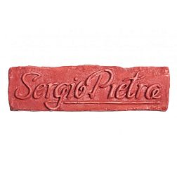 Керамическая плитка Sergio Pietra Клейма 18 века Красный Декор 7x26x1,5 см
