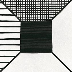 Керамическая плитка Equipe Caprice Deco 22122 Block B&W Керамогранит 20x20 см
