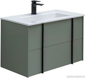 Allen Brau Reality 1.32005.CGM Тумба с раковиной, олива матовая