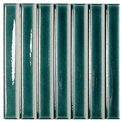 Керамическая плитка Wow Sweet Bars Teal Gloss Зеленый Глянцевый Керамогранит 11,6х11,6 см