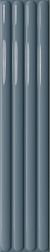 Керамическая плитка DNA tiles Plinto Out Blue Gloss Синяя Глянцевая Настенная плитка 10,7x54,2 см