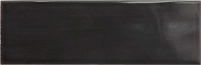 Equipe Island Black Глазурованная Настенная плитка 20x6,5 см