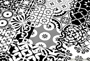 Ламинат Falquon Quadraic Black & White Q002