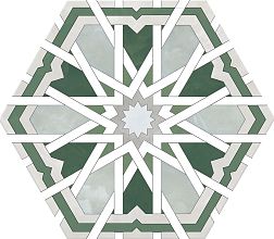 Monopole Radiant Green Зеленый Сатинированный Керамогранит 20x24 см