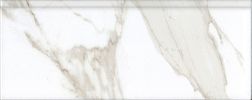 Керамическая плитка Kerama Marazzi Алентежу FMF007R Белый Матовый обрезной Плинтус 12х30 см