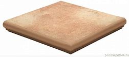 Керамическая плитка Westerwalder Klinker Montmarte WKS 31200 E CottoBraun Ступень угловая 32x32 см